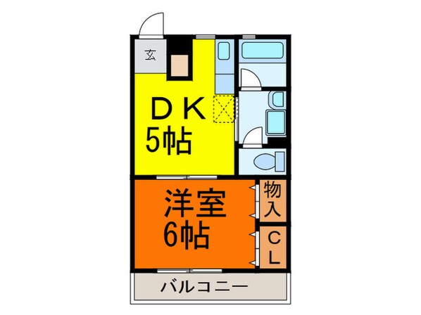 ゆたか五番館の物件間取画像